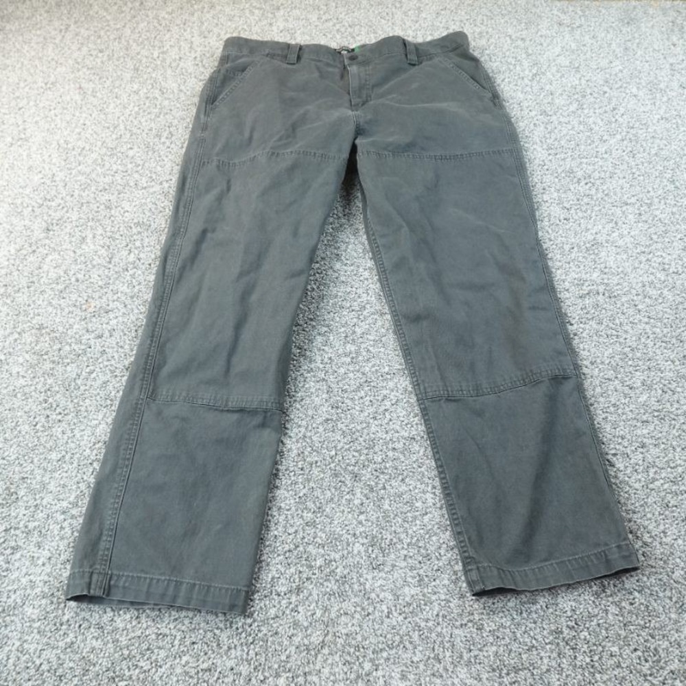 Dockers Pants Mens 38X30 Gray Chino Trouser Double Knee Front Outdoor Work Skate